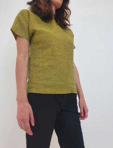 bottega chilometri zero 4.10 piedpoule o unit donna t-shirt DD20134 giallo