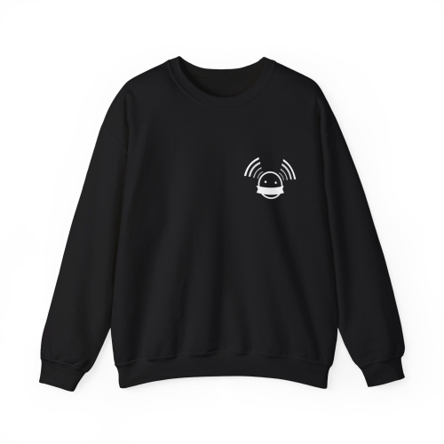 MARCHELAB Unisex-Sweatshirt mit Rundhalsausschnitt Schwarz - &quot;Are you ready to (speak) listen now?&quot;