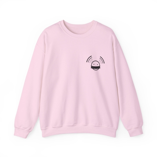 MARCHELAB Unisex-Sweatshirt mit Rundhalsausschnitt Pink - &quot;Are you ready to (speak) listen now?&quot;