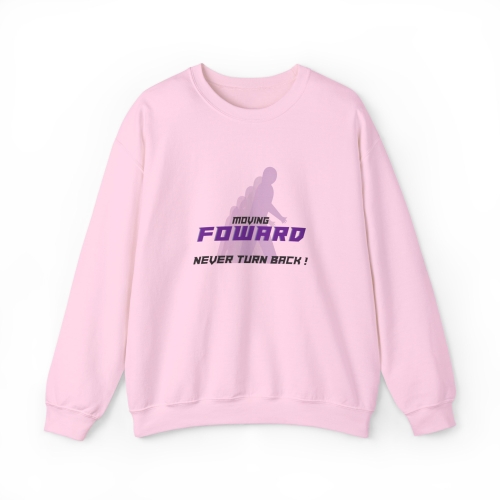 MARCHELAB Unisex-Kapuzenpulli mit Rundhalsausschnitt Pink - &quot;Moving Forward, Never Turn Back!&quot;