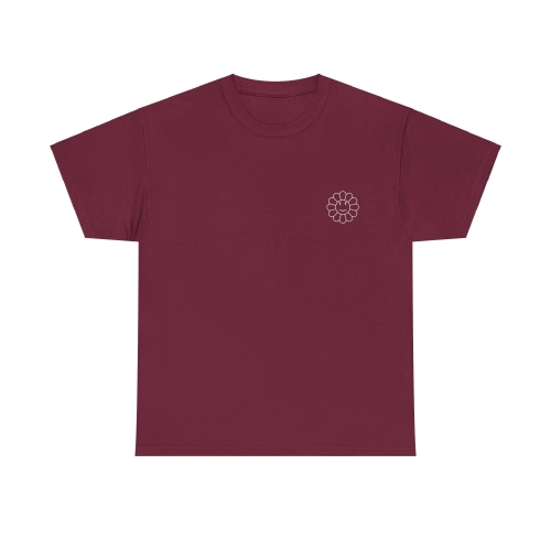 MARCHELAB Unisex T-Shirt aus Baumwolle in Bordeaux &quot;EXPRESS YOURSELF“ (ANGRY)