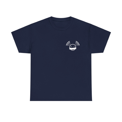 MARCHELAB T-Shirt Coton Unisexe bleu &quot;Are you ready to (speak) listen now?&quot;