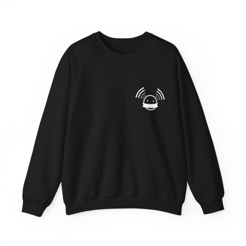 MARCHELAB Unisex Rundhals-Sweatshirt schwarz - &quot;Are you ready to (speak) listen now?&quot;