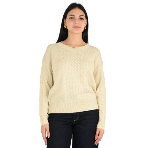 white wise maglia donna panna WW20033