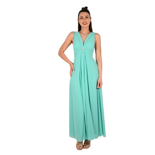 rinascimento abito donna acqua verde CFC0124103003