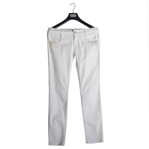 Lunatic Donna Vestito Bianco Panna