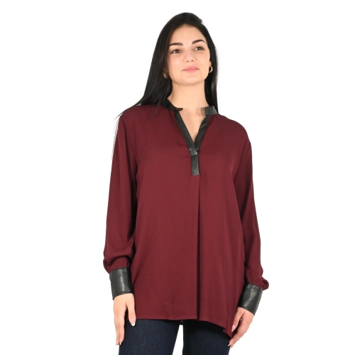 dixie blusa donna bordeaux CEZDLBMA