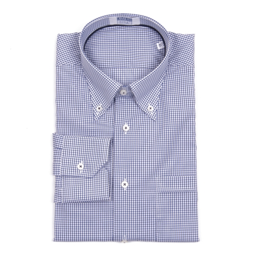 Lamberto Fabbracci Uomo Camicia Blu Bianco