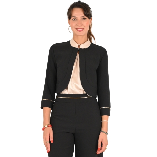 rinascimento giacca donna nero CFC0125040003