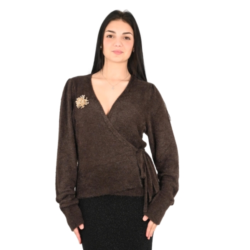 kontatto cardigan donna moro 3M1046F