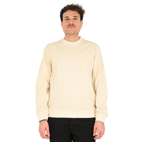 outfit italy felpa uomo cream OF1S2S5F001