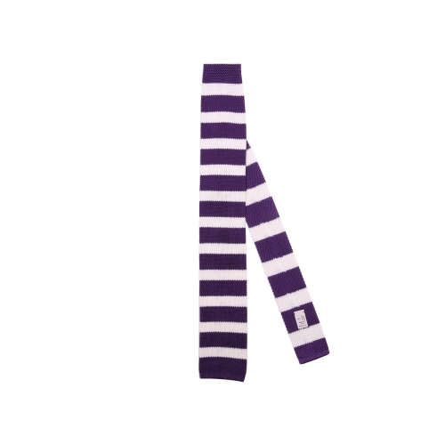 Roda Uomo Cravatta Viola Bianco