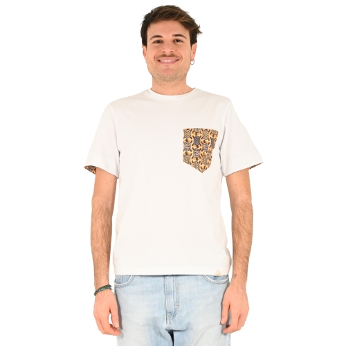 koon t-shirt uomo bianco giallo NTS007XX01