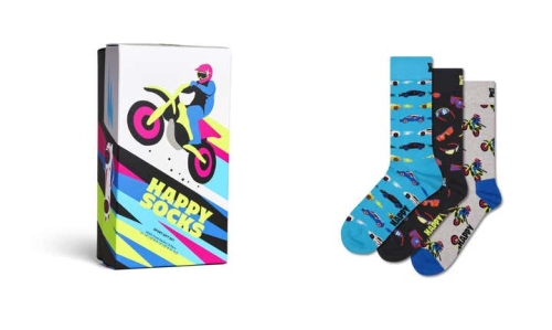 happy socks calzini uomo multicolor PACK FAST SPORTS GIFT/U
