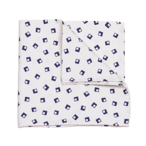 Eredi Chiarini Uomo Pochette Blu Avorio
