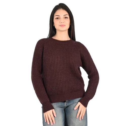 vicolo maglia donna bordeaux 55086F