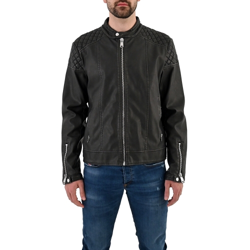 Freedomday Mario Bomber Giacca Nero Uomo in pelle sintetica EFRM1327V208