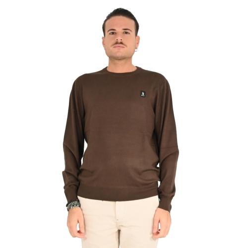 refrigue maglia uomo brown CREWNECK ICON