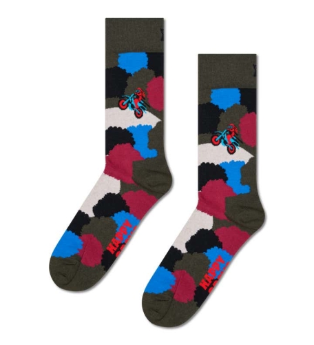 happy socks calzini uomo verdone MOTOR BIKE SPEED/U