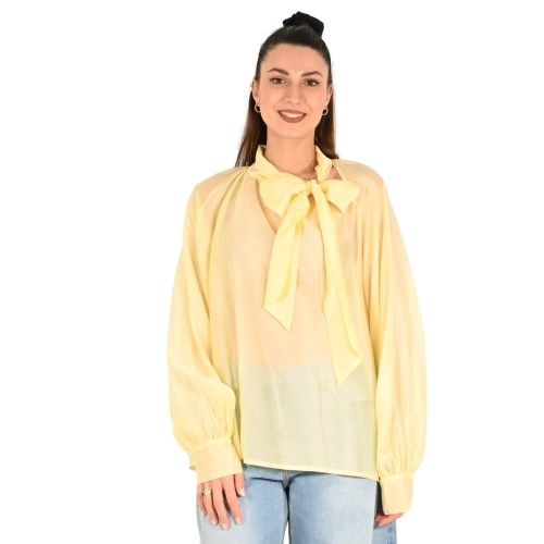 celeste lab camicia donna giallo 42201