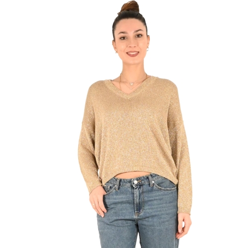 kontatto maglia donna avana 3M0566C