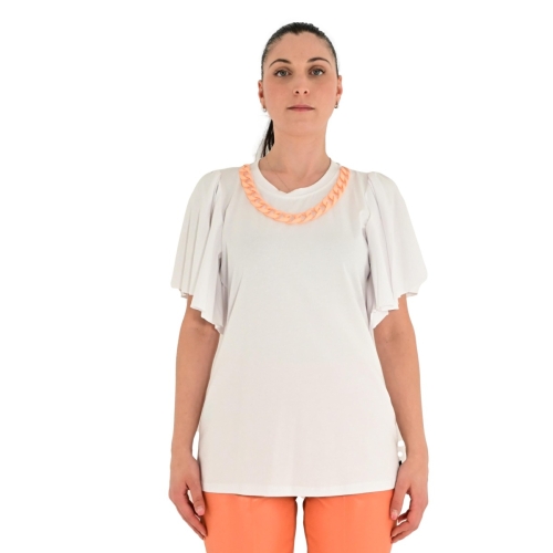 jhenit milano t-shirt donna bianco TS 468/F1