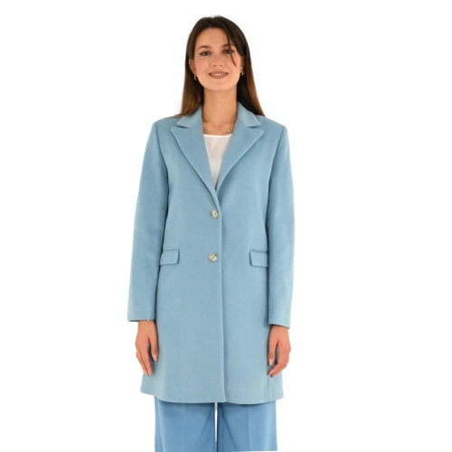 rinascimento cappotto donna azzurro carta da zucchero CFC0115128003