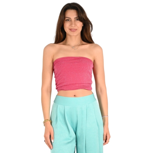 kontatto top donna fuxia MR4014C