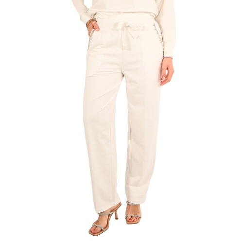 markup pantalone donna offwhite MW862017