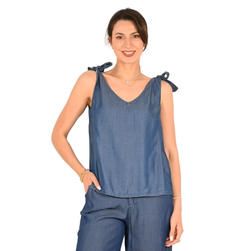 molly bracken top donna denim blue Z623DE