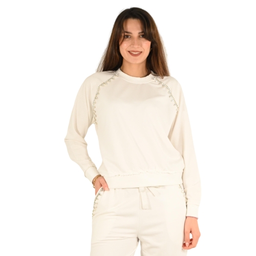 markup felpa donna offwhite MW862003