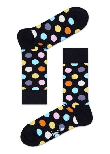 happy socks calzini uomo nero BIG DOT SOCK/U