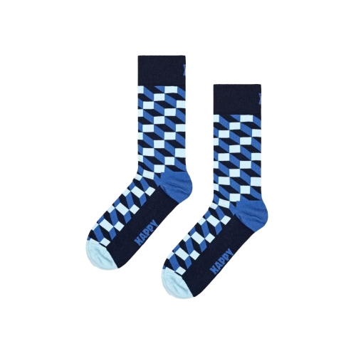 happy socks calzini uomo blu FILLED OPTIC/U
