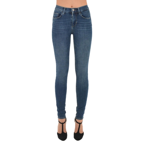 liu-jo jeans bottom up divine h. w. donna colore denim blue
