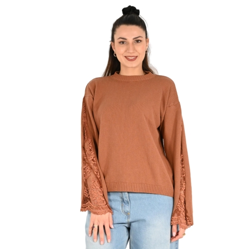 vicolo maglia donna cognac 77045D