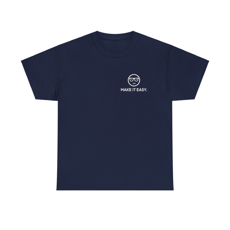 MARCHELAB T-Shirt unisexe en coton bleu