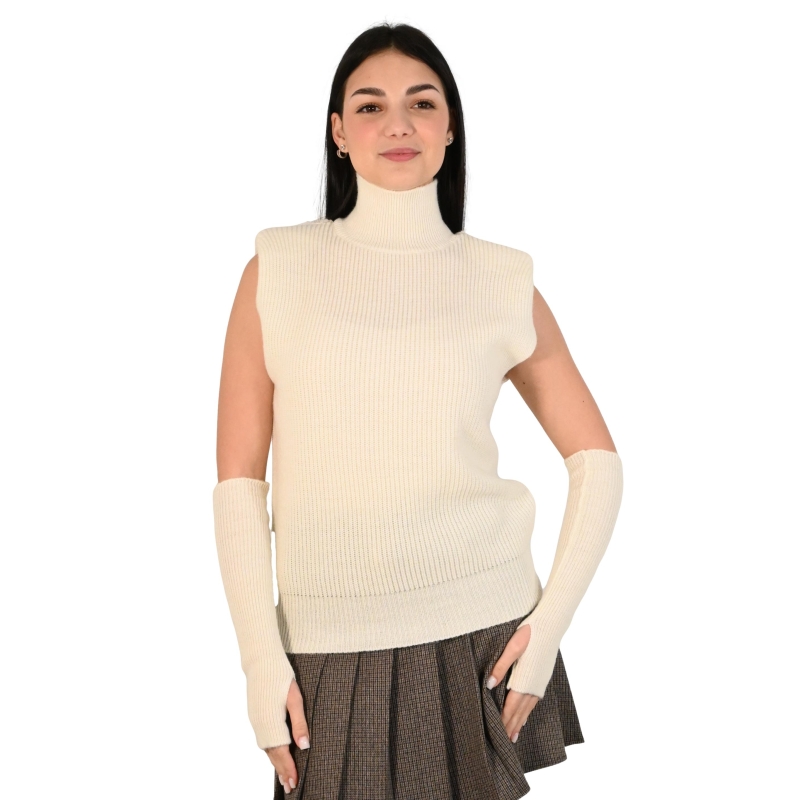 kontatto gilet donna panna 3M1087NI