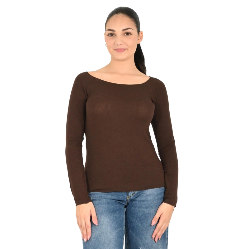 kontatto t-shirt donna mogano MR5002C