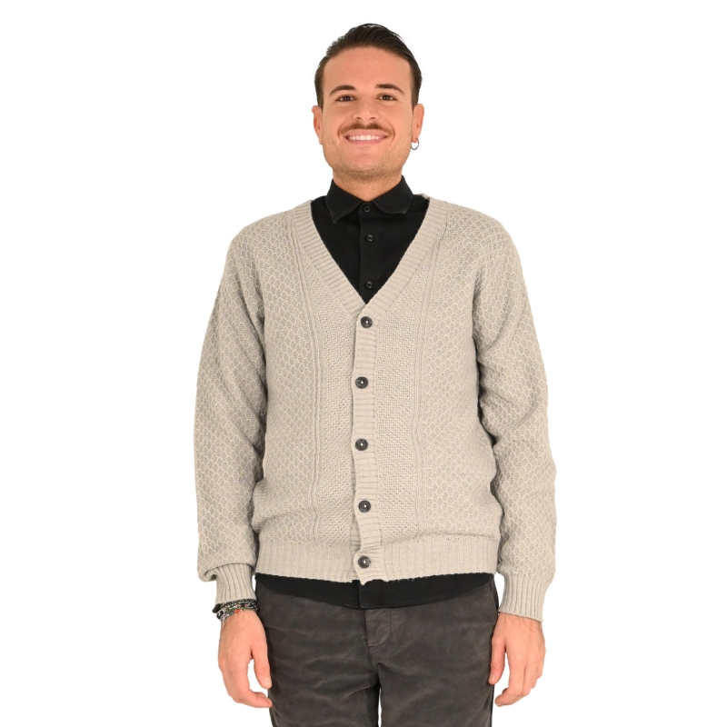 imperial cardigan uomo grigio chiaro M8857132U2