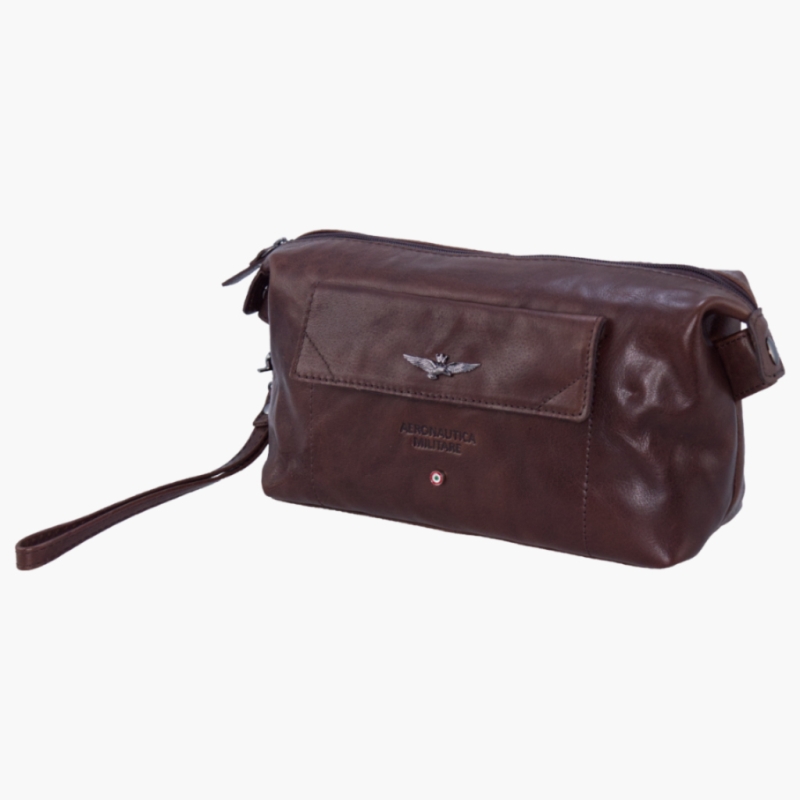 Necessaire Pochette Uomo Vintage in Pelle
