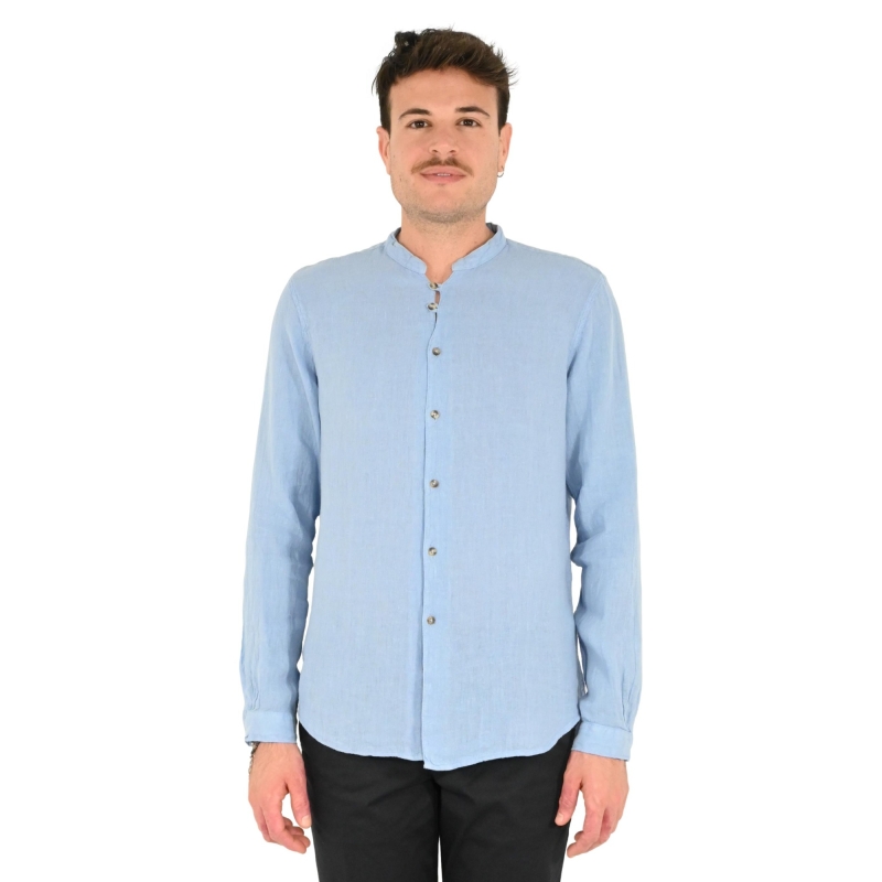 paolo di matteo camicia uomo celeste 2099 4002