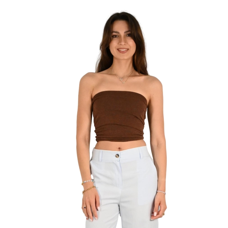 kontatto top donna cacao MR4014C