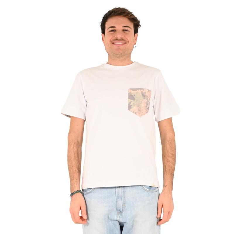 koon t-shirt uomo bianco verde NTS007XX01