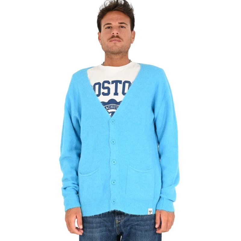 berna cardigan uomo turchese M 252038