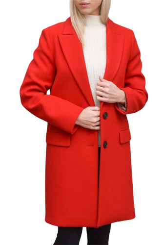 vicolo cappotto donna rosso TX1561